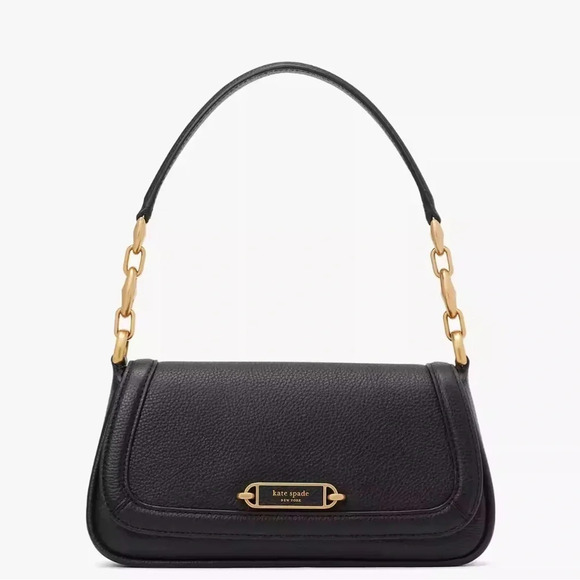 Kate Spade ♠️ Gramercy Small Flap Shoulder Bag - Black​​​ - Picture 1 of 5